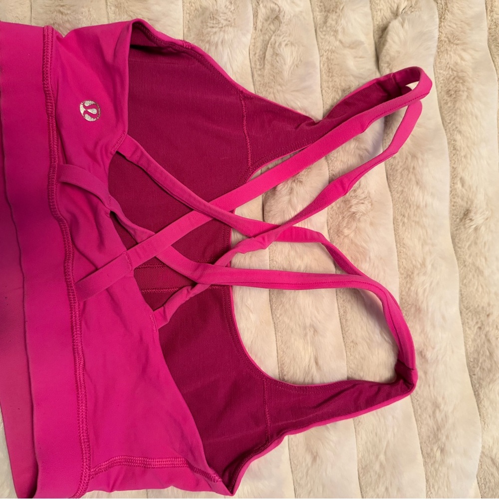 Lululemon Athletica Pink Strappy Sports Bra- SIZE 4
